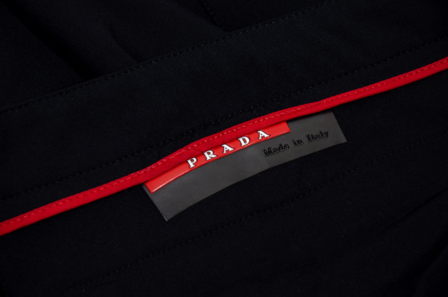 Vintage Prada sport black nylon flared pants