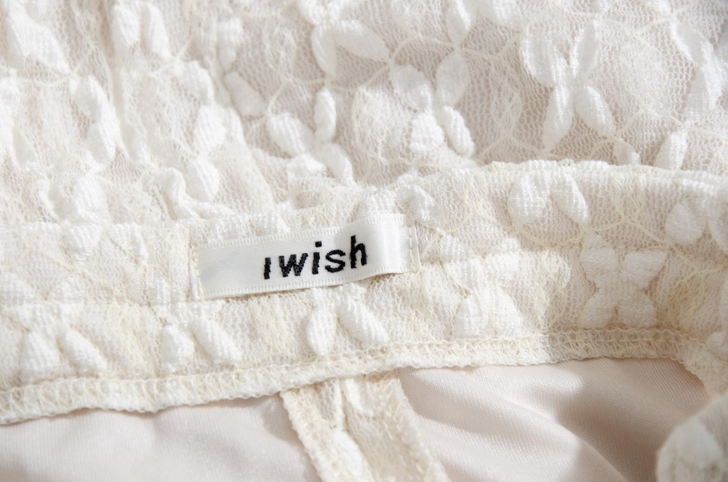 Vintage Y's "I Wish" by Yohji Yamamoto cream lace maxi skirt / Made in Japan