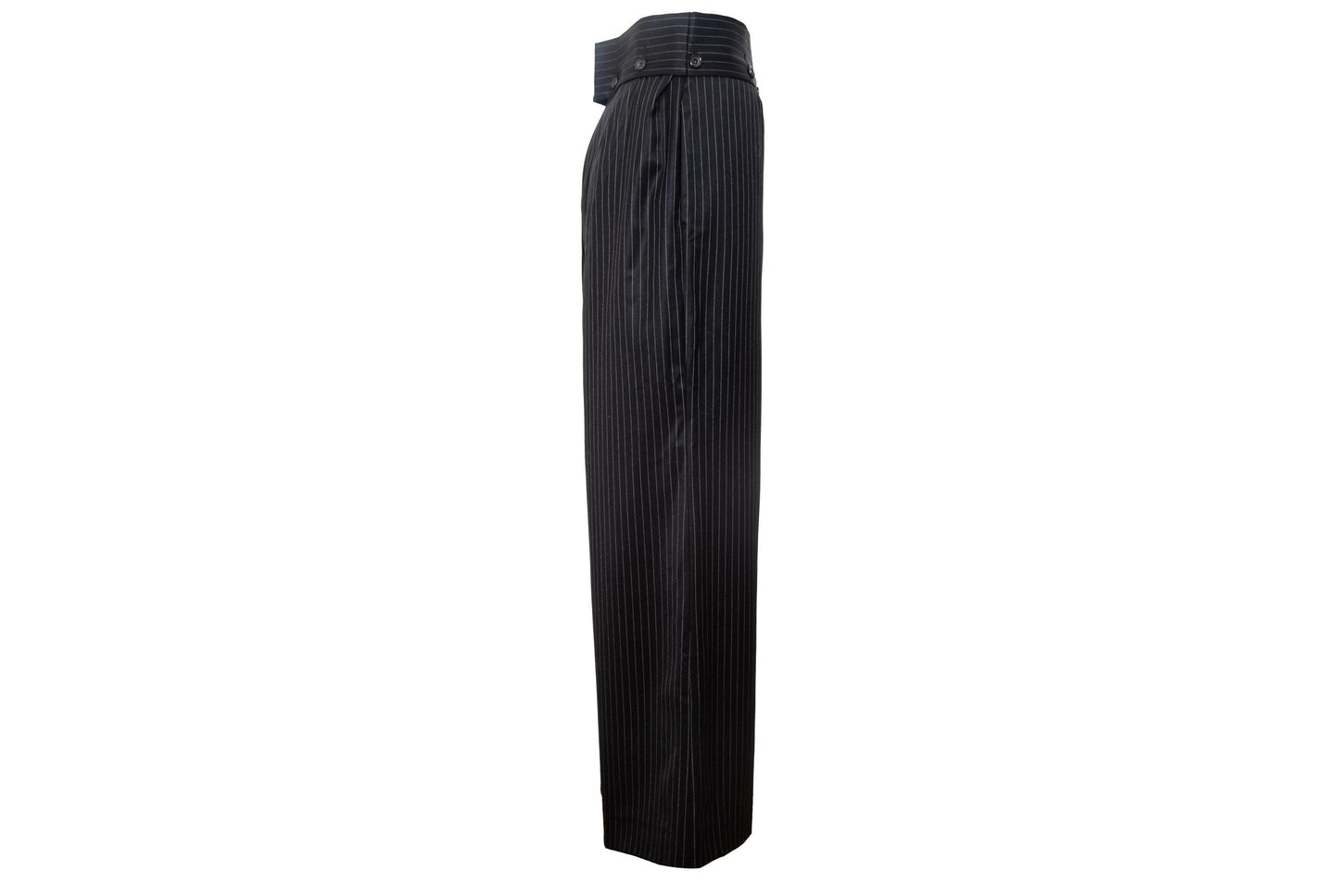 Vintage Marcel Marongiu menswear inspired wool wide leg pants / Made in France