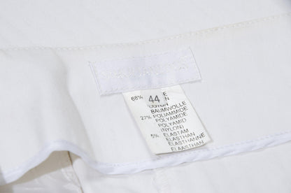 S/S 2003 Simultaneous white midi skirt with cutout integrated belt / Made in Italy