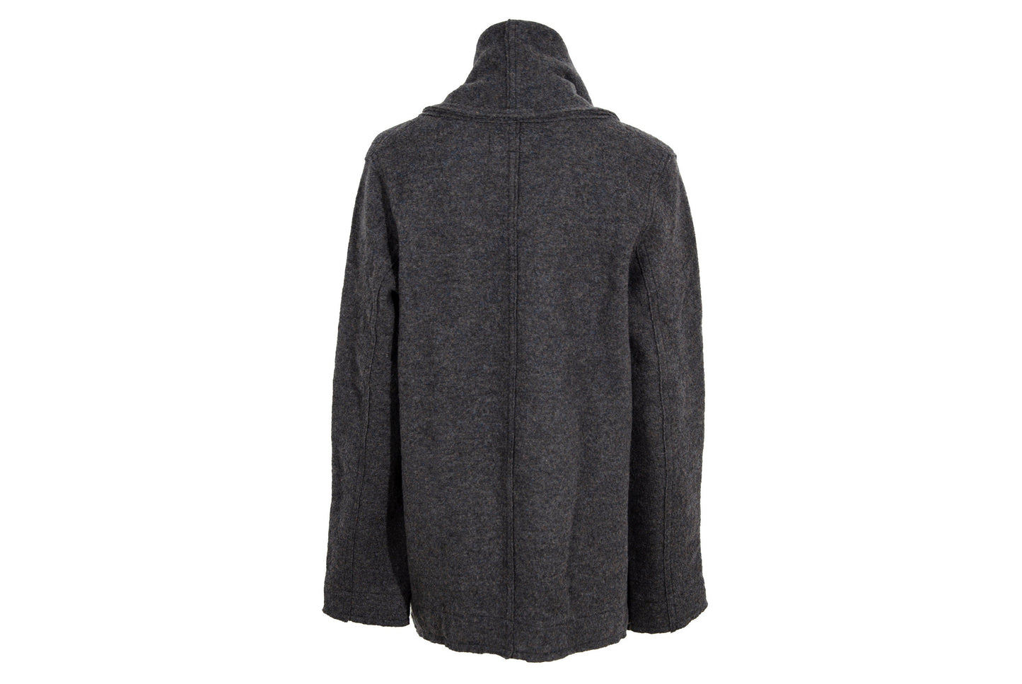 Vintage Pas de Calais 100% wool open front shawl collar coat