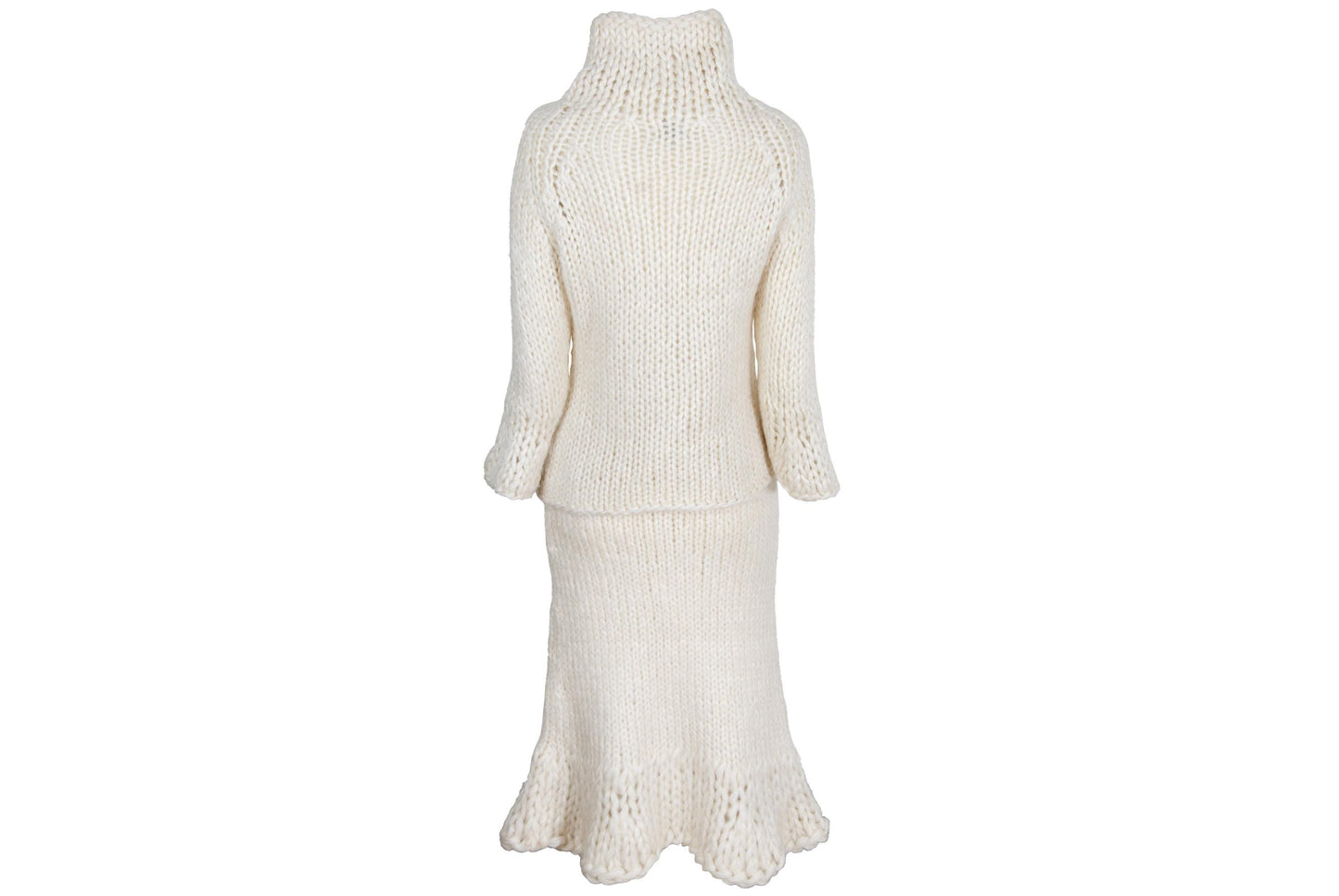 Vintage Junko Shimada fuzzy mohair chunky knit two piece set / Made in Japan