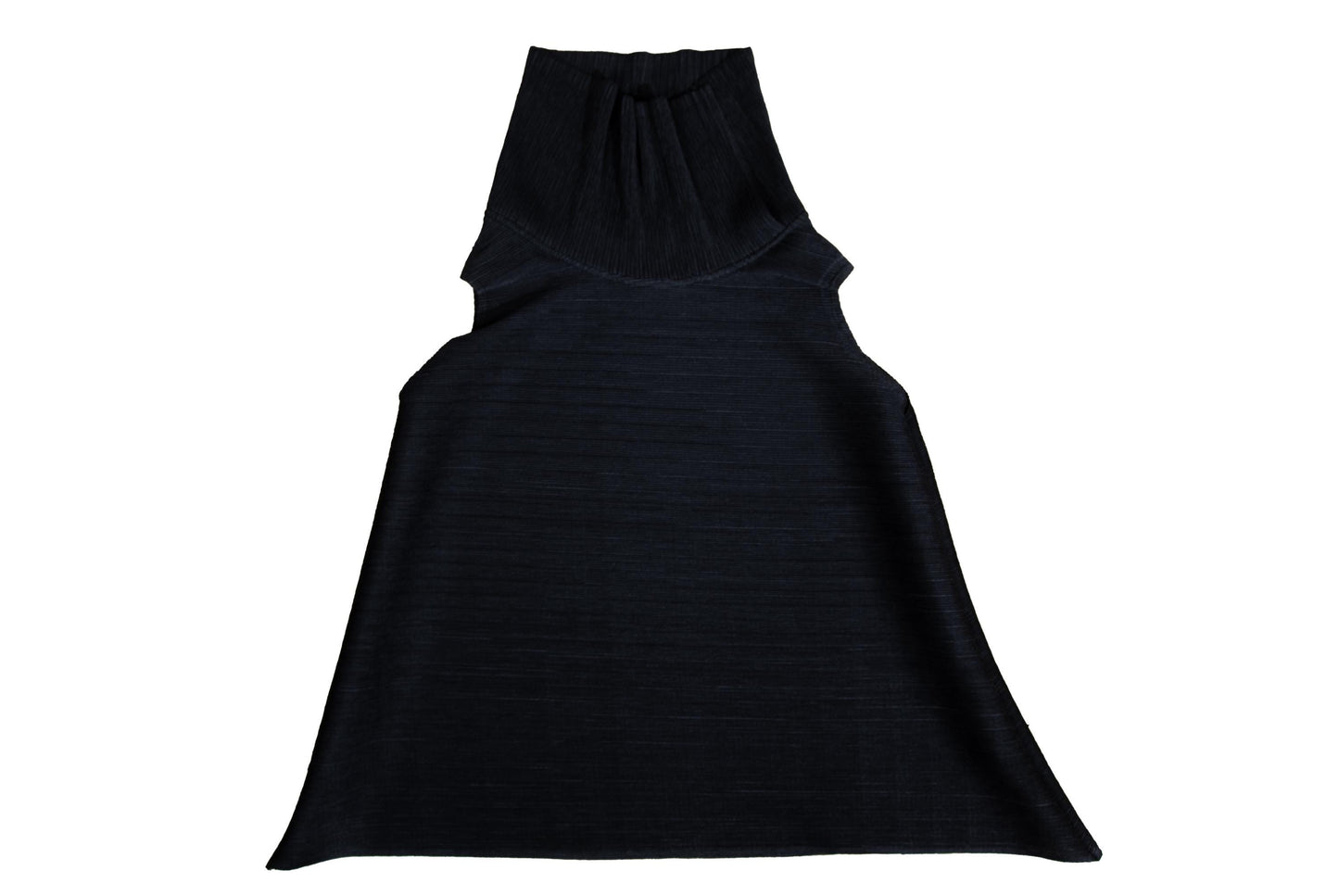 Vintage Koibito Misaki permanent pleats asymmetrical collar loose fit avant garde tunic / Made in Japan