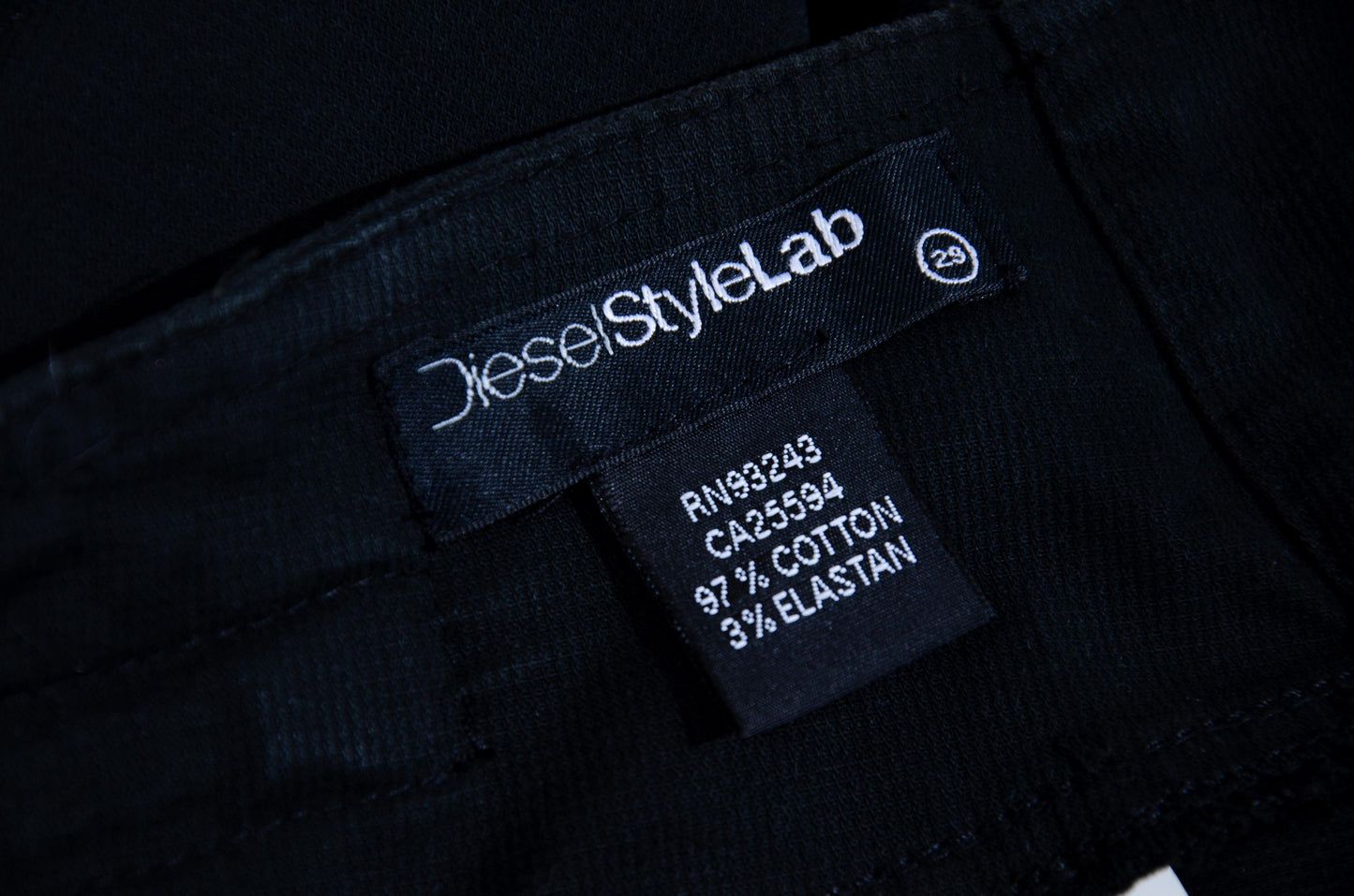Vintage 2000s Diesel StyleLab asymmetrical cotton wrap mini skirt / Made in Italy