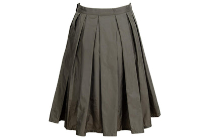 Vintage Atsuro Tayama pleated nylon skirt with sporty mesh lining / Made in Japan