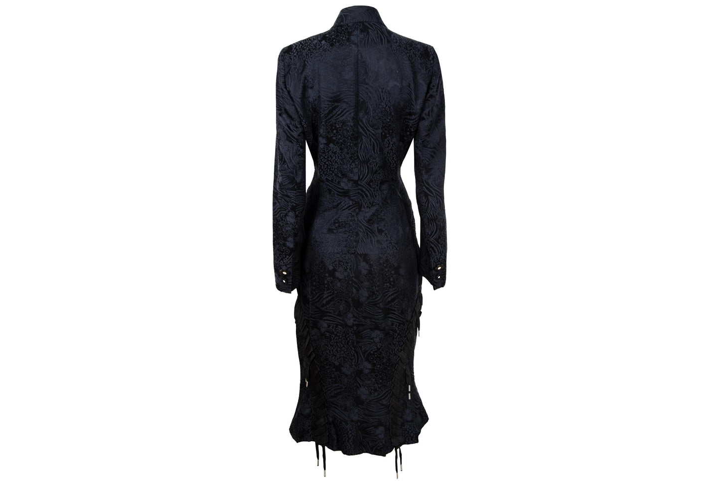 2000s Antonio Berardi cotton and silk blend jacquard two piece set / Made in Italy