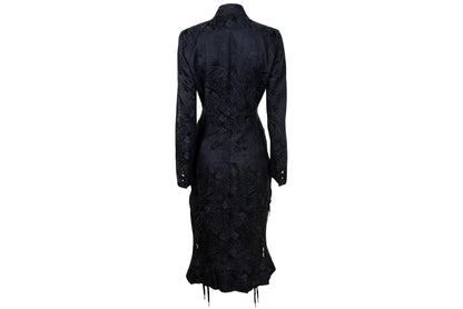 2000s Antonio Berardi cotton and silk blend jacquard two piece set / Made in Italy