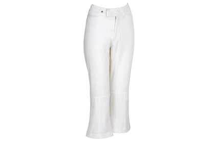 Vintage Prada Linea Rossa white nylon sporty 3/4 capri pants / Made in Italy