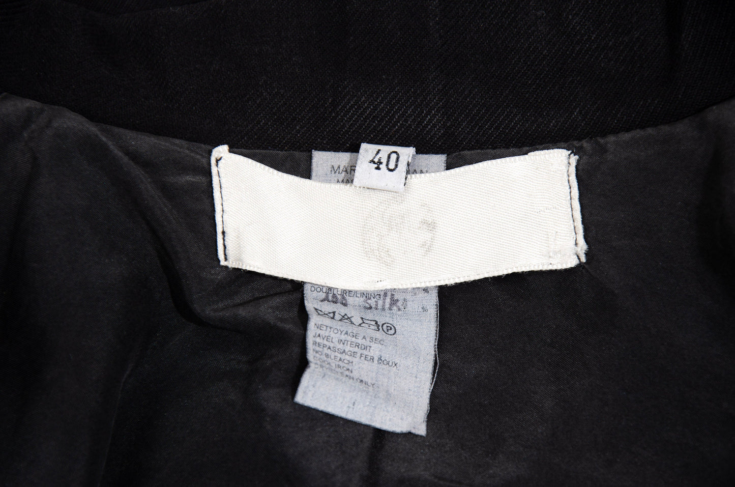 Marc Le Bihan cotton & silk structured rounded button front jacket / Made in France