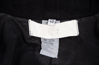 Marc Le Bihan cotton & silk structured rounded button front jacket / Made in France