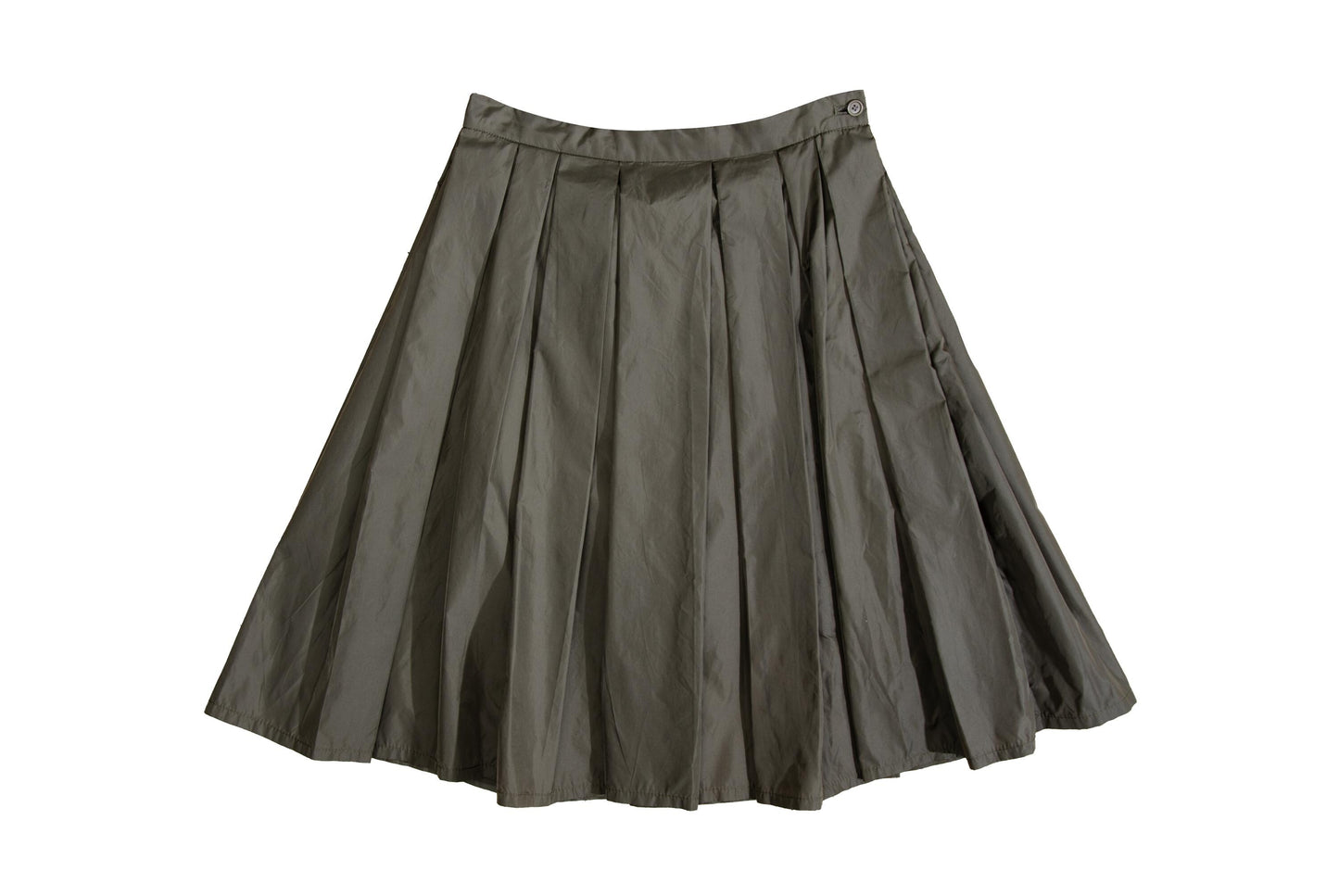 Vintage Atsuro Tayama pleated nylon skirt with sporty mesh lining / Made in Japan