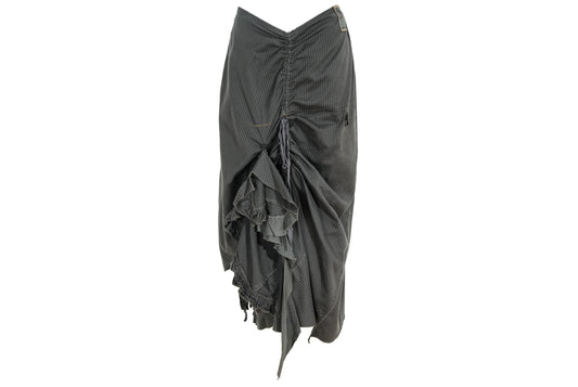 2000s Marithé + François Girbaud deconstructed asymmetrical v-shape waist skirt / Made in Italy