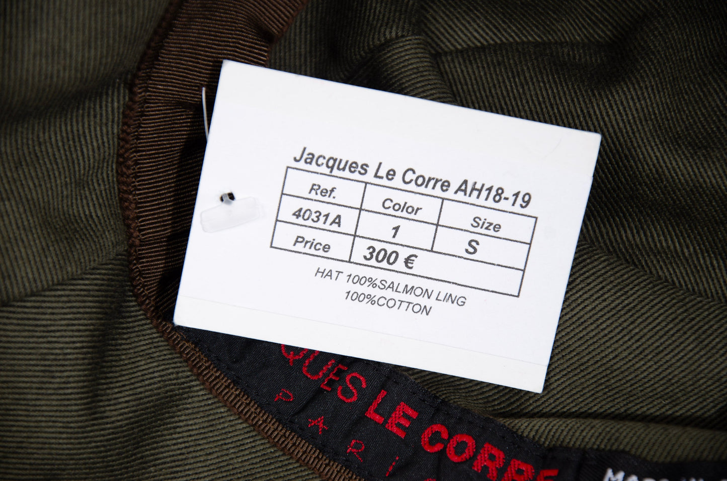 Jacques Le Corre salmon leather avant garde bucket hat / Made in France