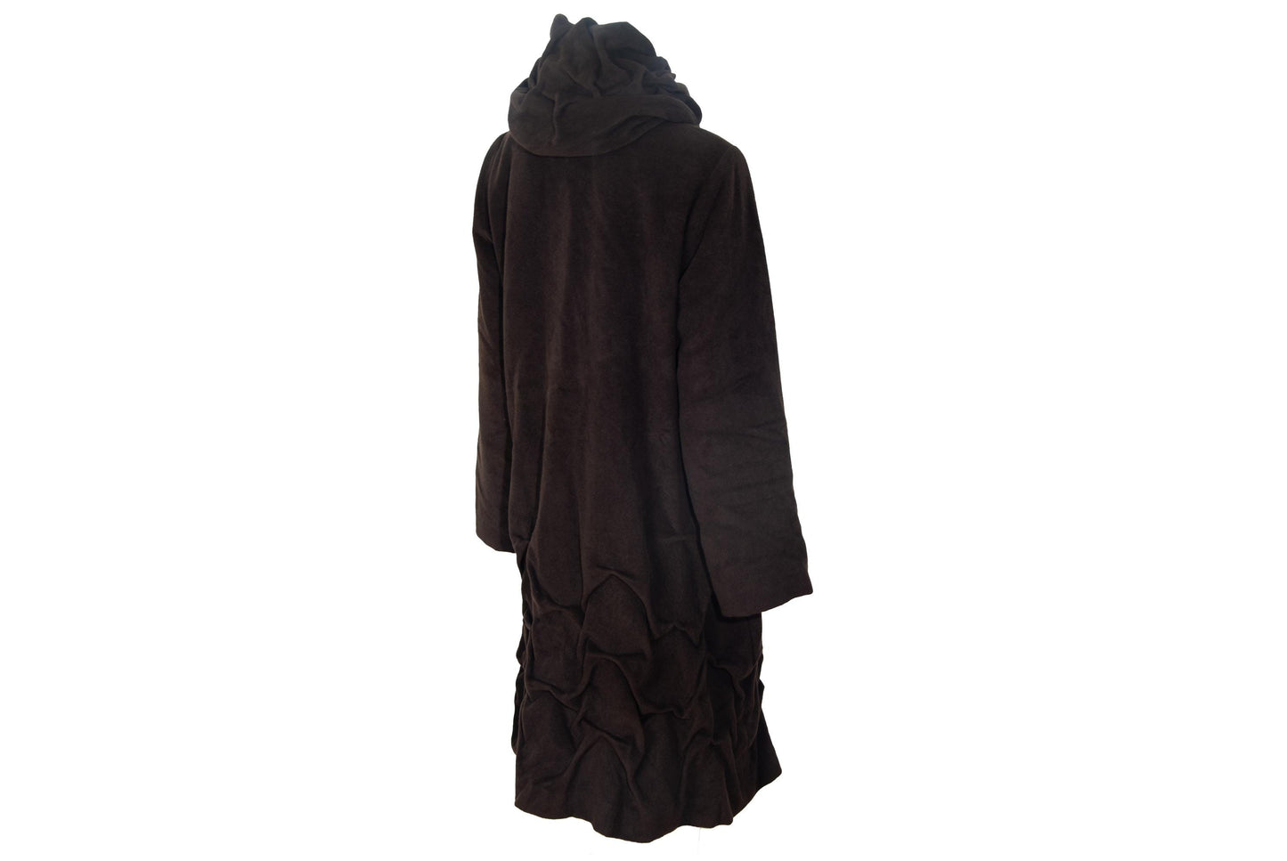 Vintage Ritsuko Shirahama Sculptural Brown Angora & Wool Coat - Made in Japan