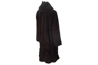 Vintage Ritsuko Shirahama Sculptural Brown Angora & Wool Coat - Made in Japan