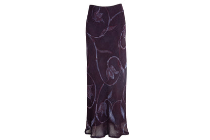 90s PierAntonioGaspari wool blend maxi skirt / Made in Italy