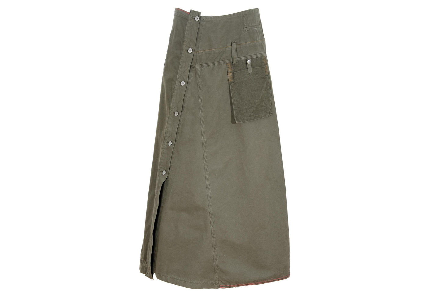 F/W 2003 Marithé + François Girbaud utility asymmetrical cargo skirt / Made in Italy