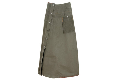 F/W 2003 Marithé + François Girbaud utility asymmetrical cargo skirt / Made in Italy