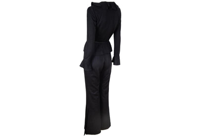 Novespazio by Noboru Yamafuji two piece black wool suit / Made in Japan