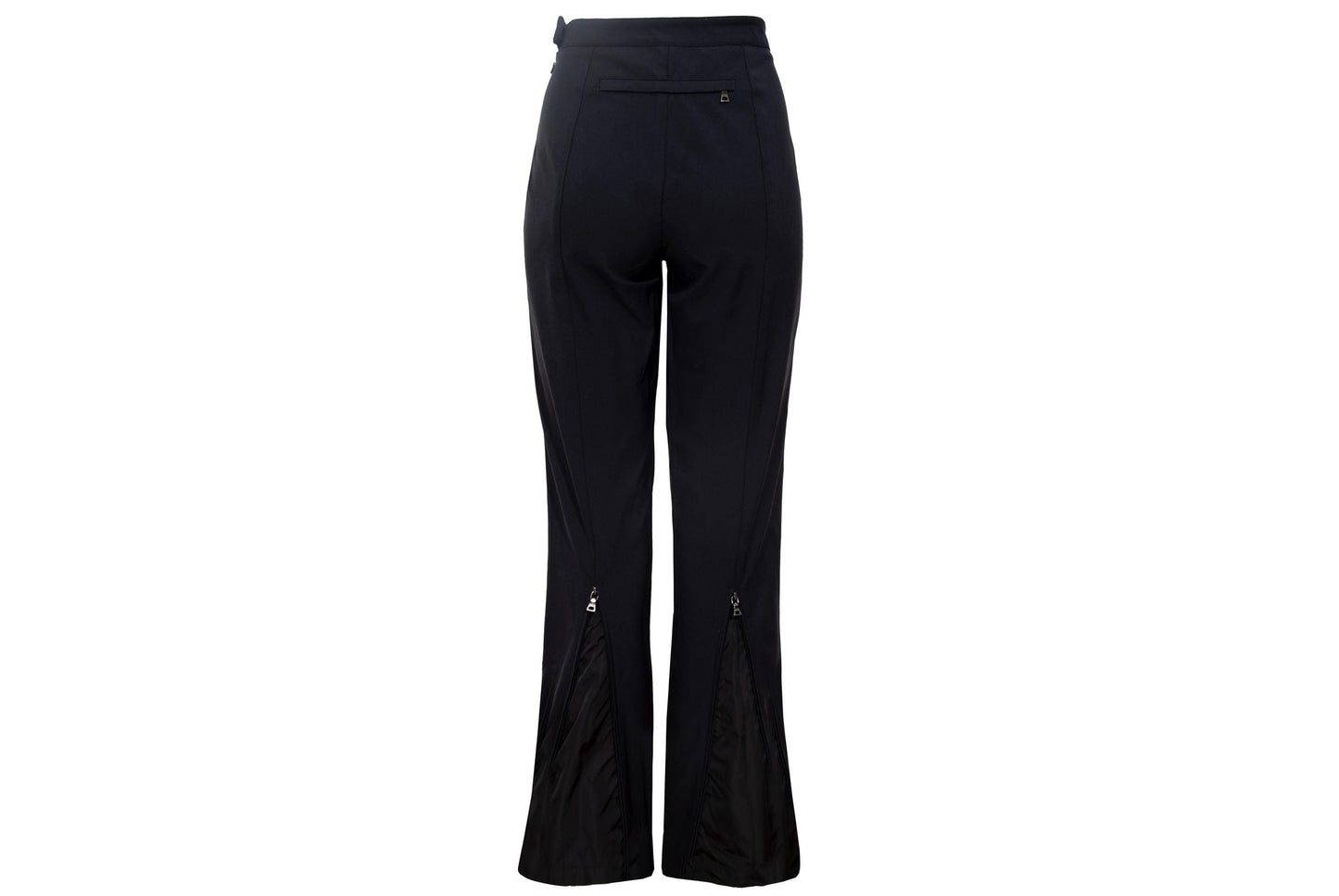 Vintage Prada sport black nylon flared pants