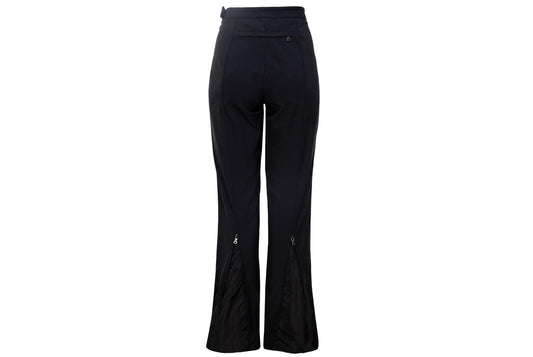 Vintage Prada sport black nylon flared pants