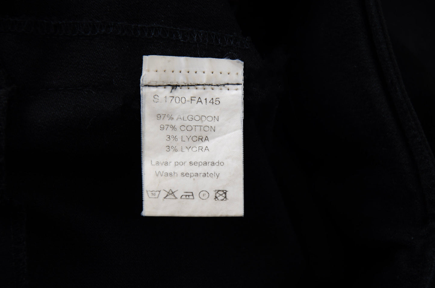 1990s printed message black cotton corset back maxi skirt - Made in Spain