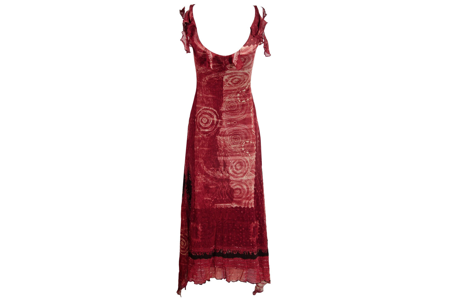 90s Italian brand mesh maxi dress / Made in Italy