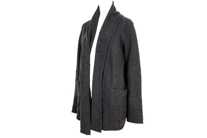 Vintage Pas de Calais 100% wool open front shawl collar coat