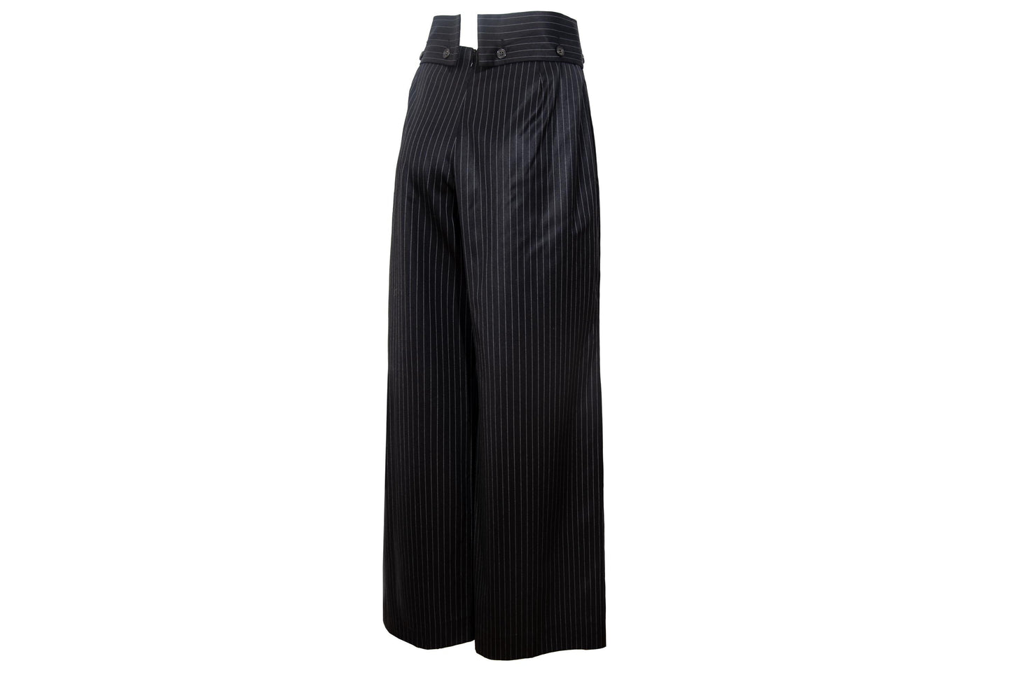 Vintage Marcel Marongiu menswear inspired wool wide leg pants / Made in France