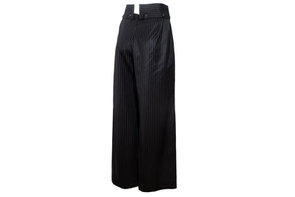 Vintage Marcel Marongiu menswear inspired wool wide leg pants / Made in France