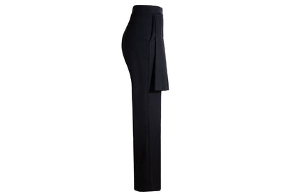 Vintage Dries Van Noten 100% wool black pants with overskirt