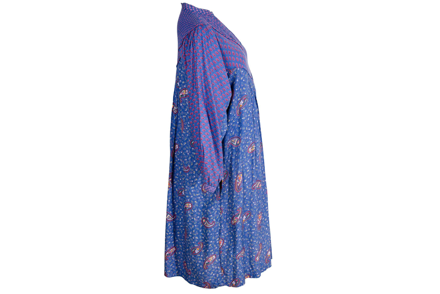 1970s René Derhy Indian bib dress