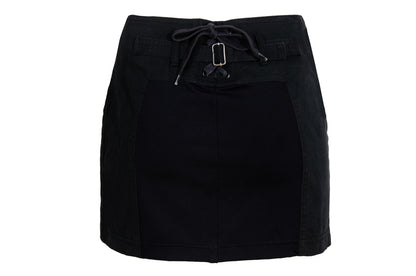 Vintage 2000s Diesel StyleLab asymmetrical cotton wrap mini skirt / Made in Italy