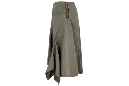 F/W 2003 Marithé + François Girbaud utility asymmetrical cargo skirt / Made in Italy