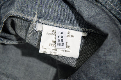 2000s Marithé + François Girbaud denim relaxed apron dress / Made in Italy