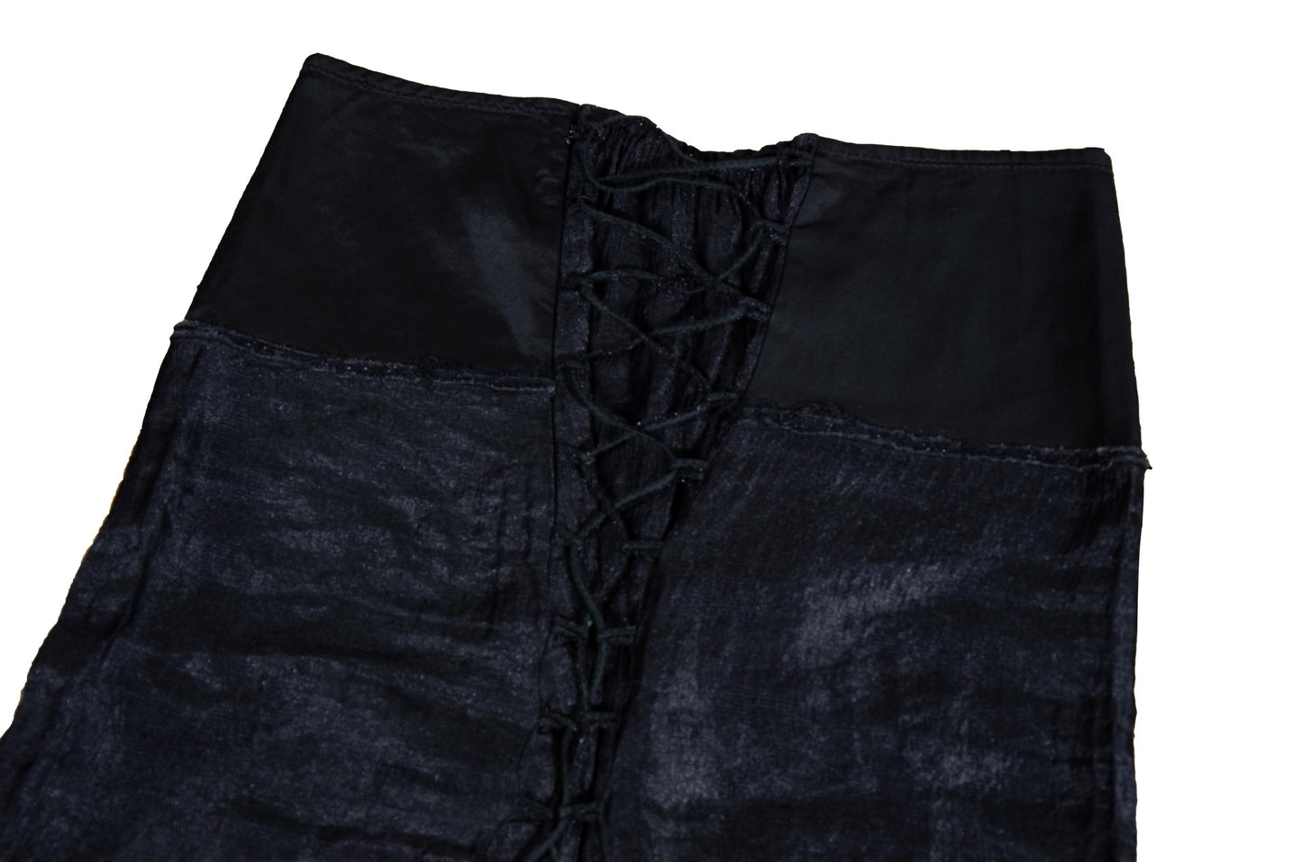90s Kaat Tilley tie corset back midi skirt / Made in Belgium