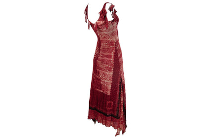 90s Italian brand mesh maxi dress / Made in Italy
