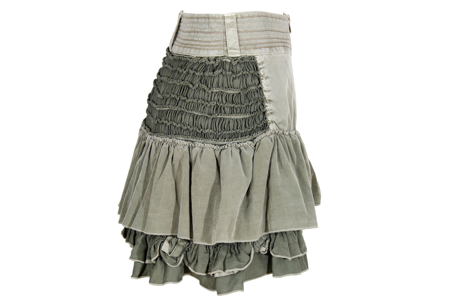 2000s Marithé + François Girbaud cotton & silk mini skirt / Made in Italy