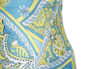 Vestido halter de sirena de seda 100% pura, bajo asimétrico y fluido, estilo vintage / Hecho en Italia