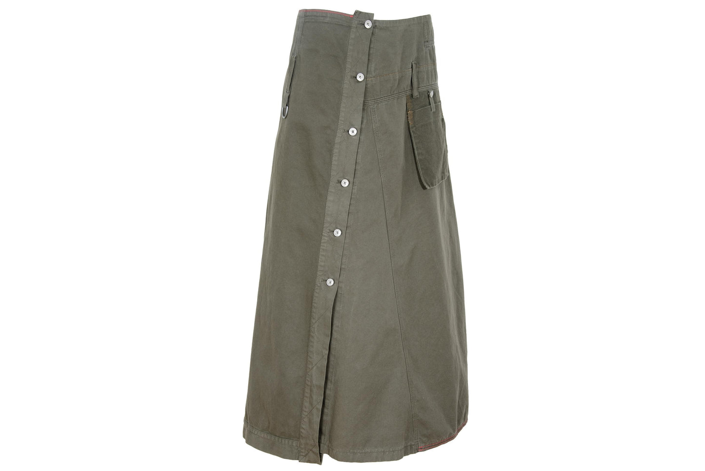 F/W 2003 Marithé + François Girbaud utility asymmetrical cargo skirt / Made in Italy