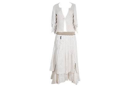 Vintage Cop Copine knit cardigan and skirt set / Made in France