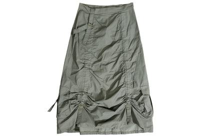 2000s French brand utility two piece set with ruched details / Made in France