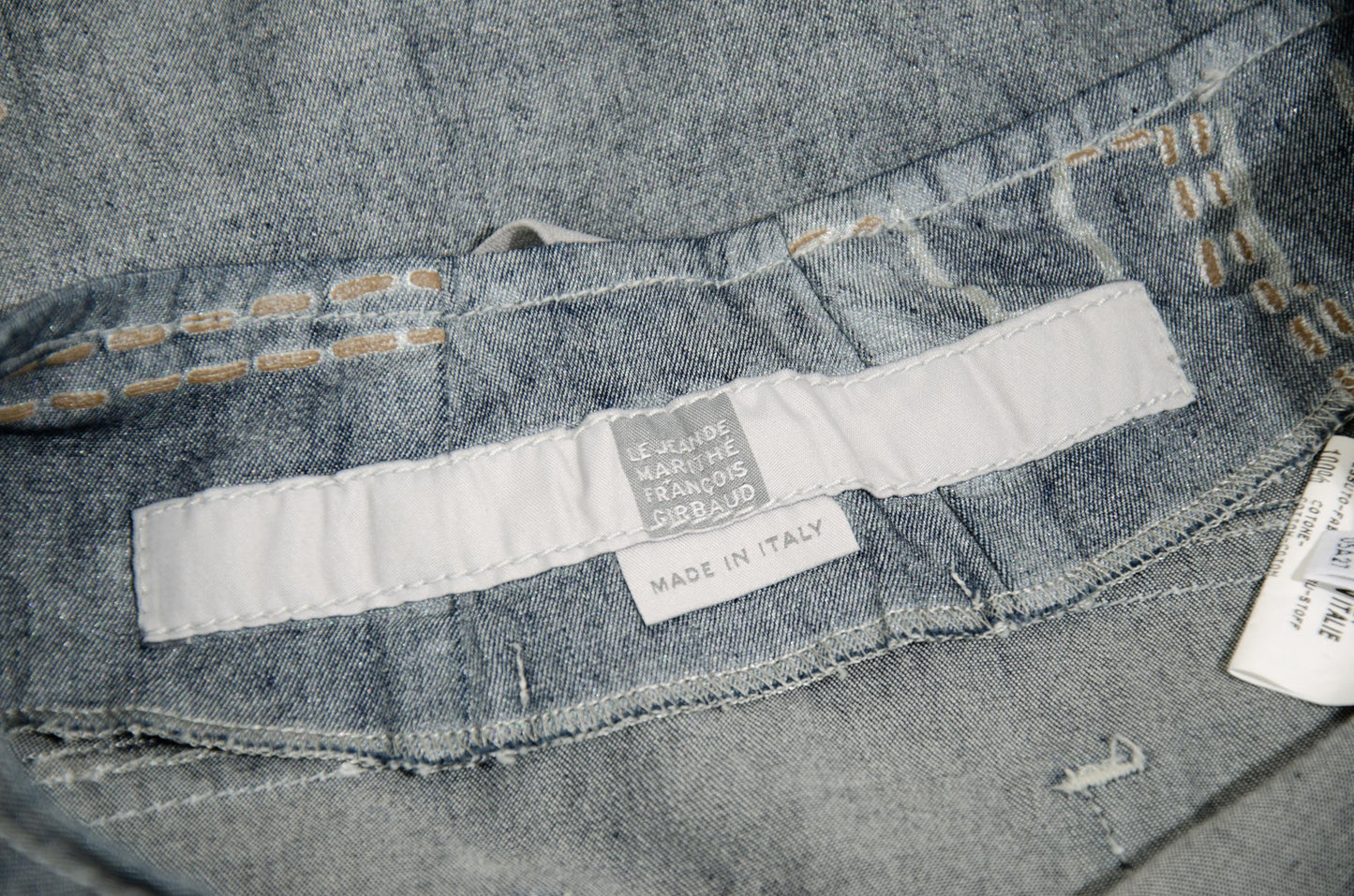 2000s Marithé + François Girbaud denim relaxed apron dress / Made in Italy