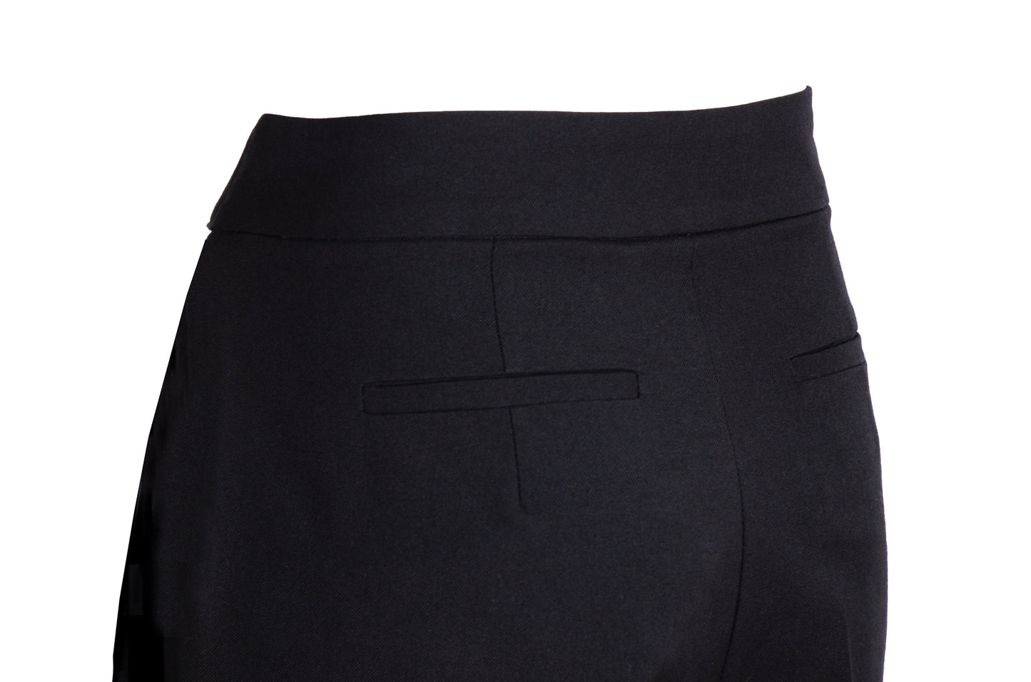 Vintage Dries Van Noten 100% wool black pants with overskirt