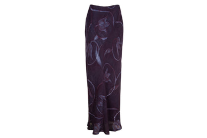 90s PierAntonioGaspari wool blend maxi skirt / Made in Italy