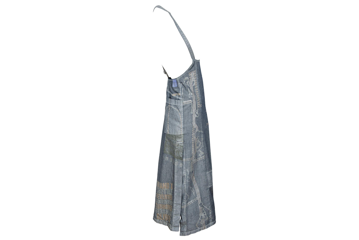 2000s Marithé + François Girbaud denim relaxed apron dress / Made in Italy
