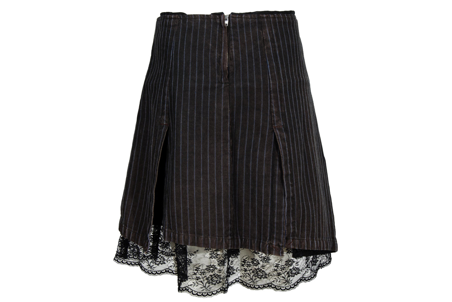 Vintage Sportmax silk lace trim mini skirt / Made in Italy