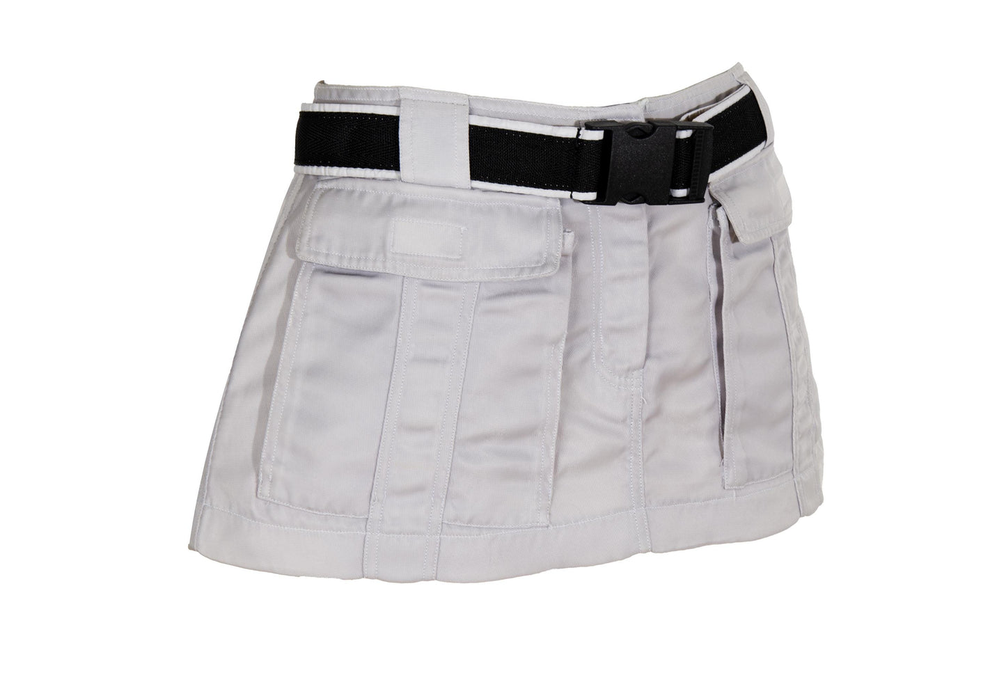 Jean-Paul Gaultier technical micro cargo skirt / Vintage JPG clip buckle mini skirt / Made in Italy