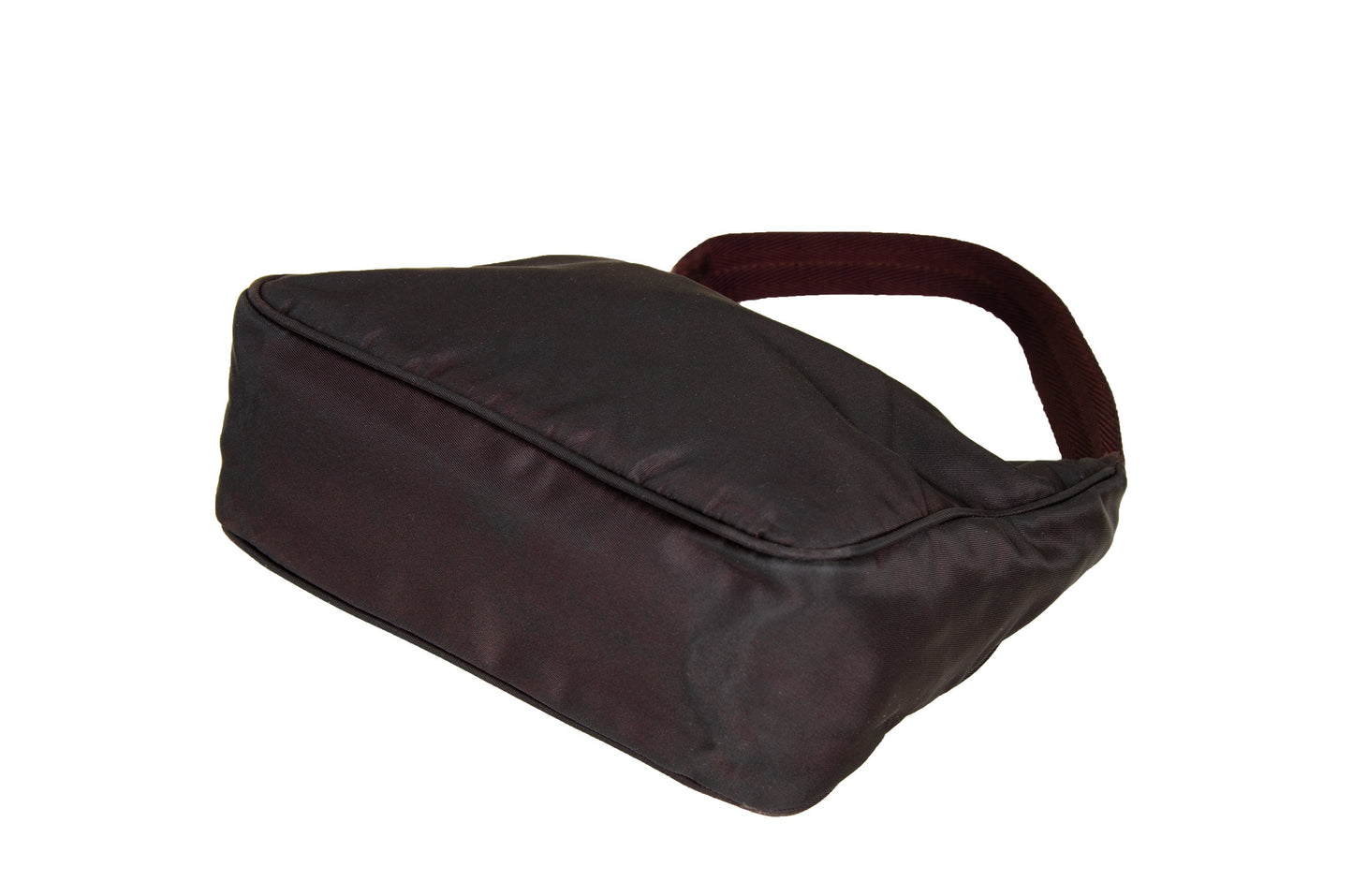 Vintage Prada brown tessuto mini hobo handbag / 90s - 2000s Prada brown nylon mini purse