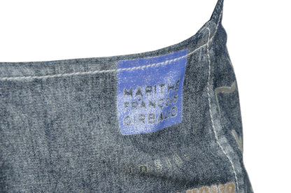 2000s Marithé + François Girbaud denim relaxed apron dress / Made in Italy